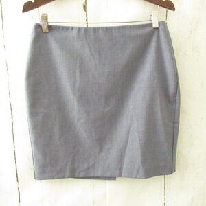 Banana Republic Skirt 8 Petite Blue Chambray Pencil Straight Lined